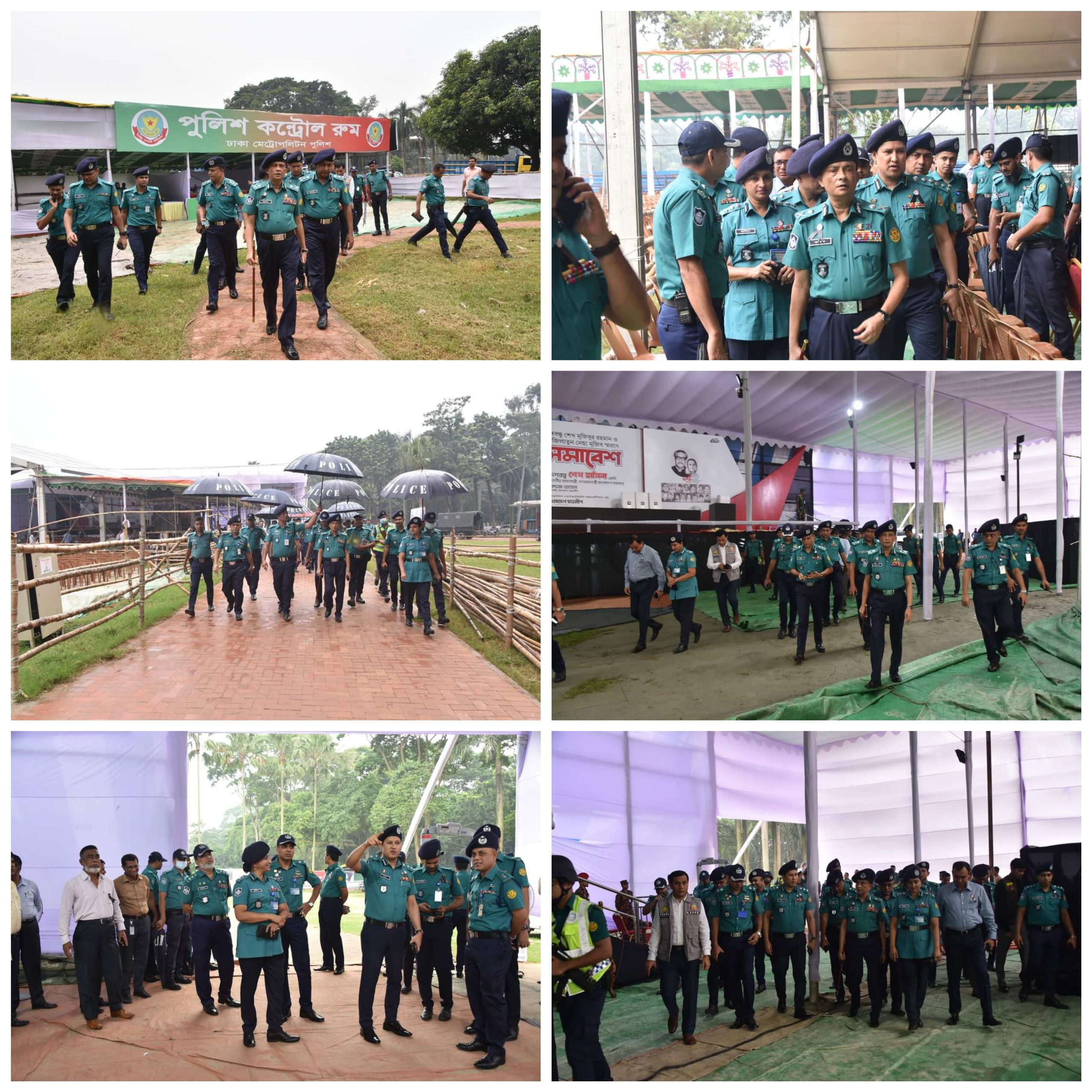 সোহরাওয়ার্দী উদ্যানের নিরাপত্তা পরিদর্শন করলেন ডিএমপি কমিশনার